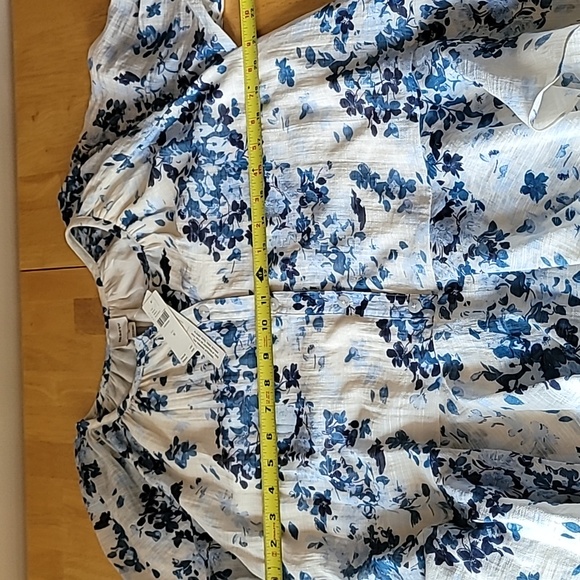 Anthropologie Maeve Long-Sleeve V-Neck Mini Swing Dress - Picture 9 of 11